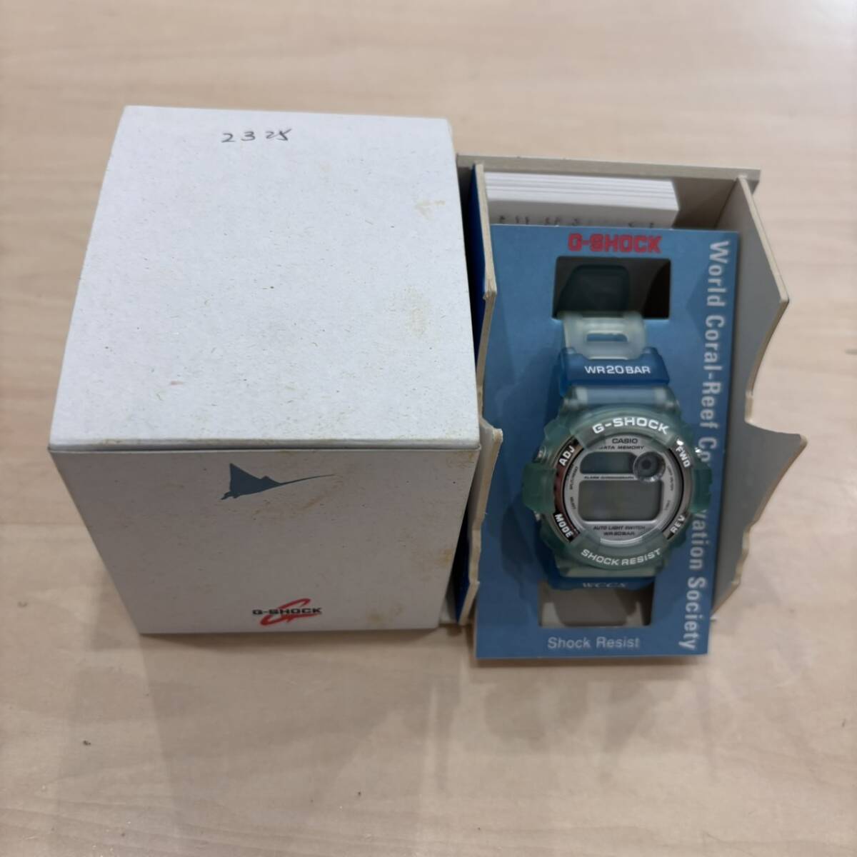 【O-5090】G-SHOCK DW-9600WC-2T CASIO ジーショック カシオ 青 クリアカラー 箱付き 通電動作未確認