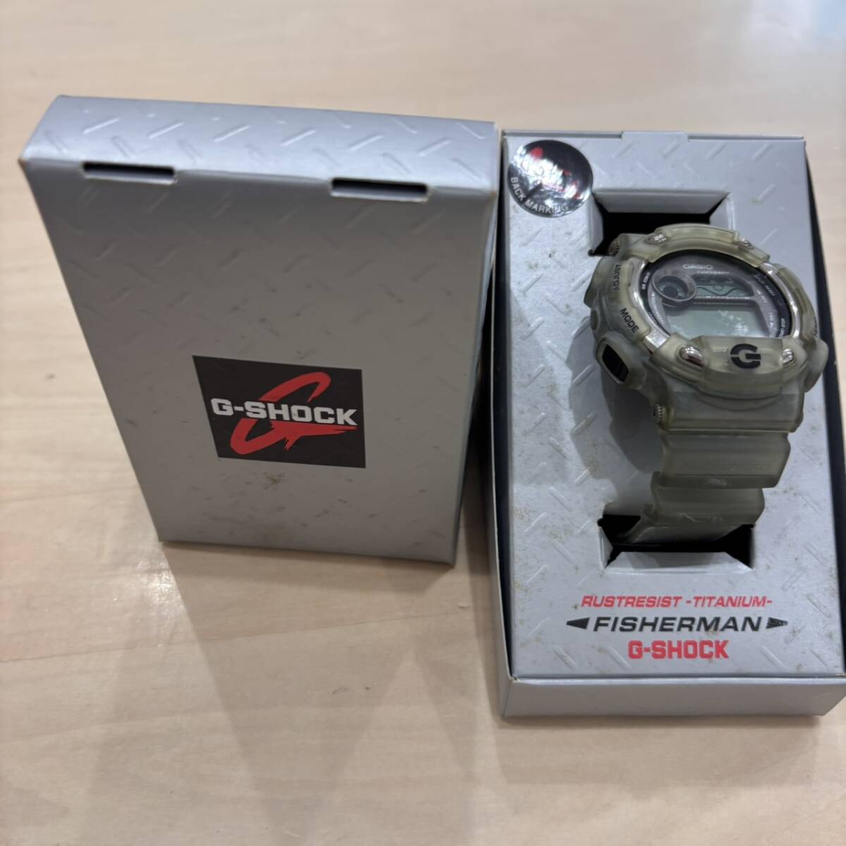 【O-5050】CASIO G-SHOCK DW-8600MS-8T カシオ ジーショック クリアグリーン FISHERMAN 腕時計 ファッション 通電動作未確認