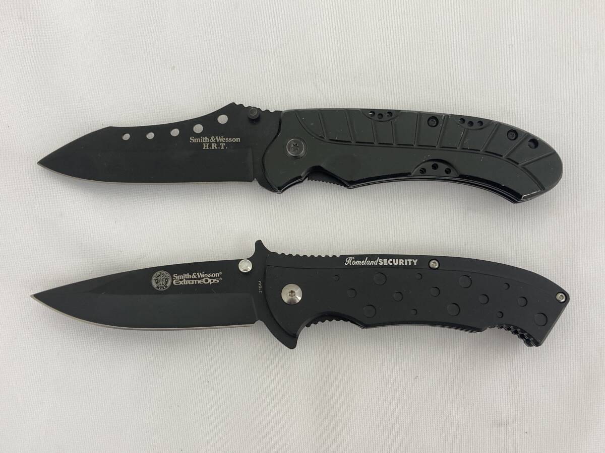 Smith&Wesson H.R.T./ExtremeOps 218AM フォールディングナイフ 2本セット 折りたたみナイフ スミス&ウェッソン 中古現状品【IE15】(k)