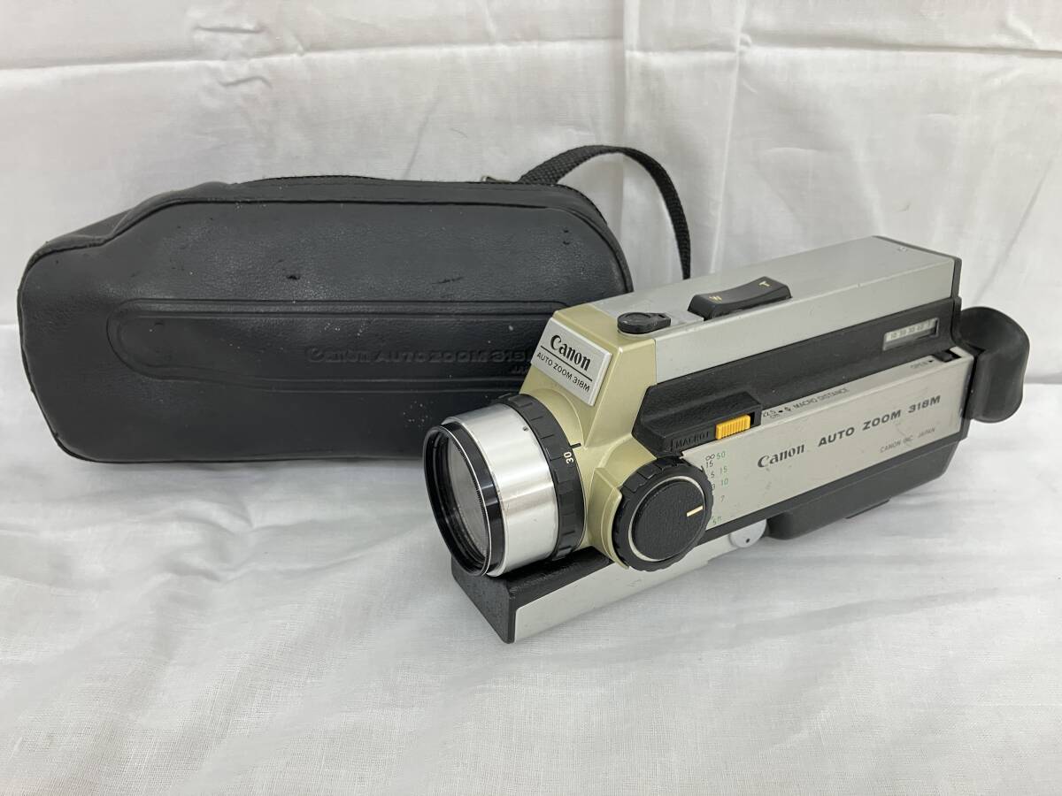 【ジャンク】Canon AUTO ZOOM 318M ZOOM LENS C-8 10-30mm F1.8 8ｍｍ フィルムカメラ レトロ 通電動作未確認 中古現状品 【JN34】K