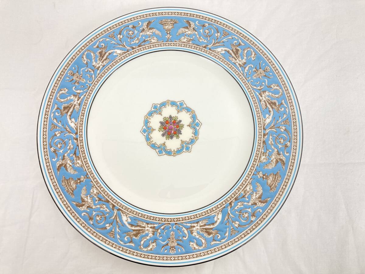 WEDGWOOD FLORENTINE TURQUOISE プレート 27㎝ 重量約617ｇフロレンティーン ターコイズ ウェッジウッド 大皿 皿 食器 現状品【JN54】I