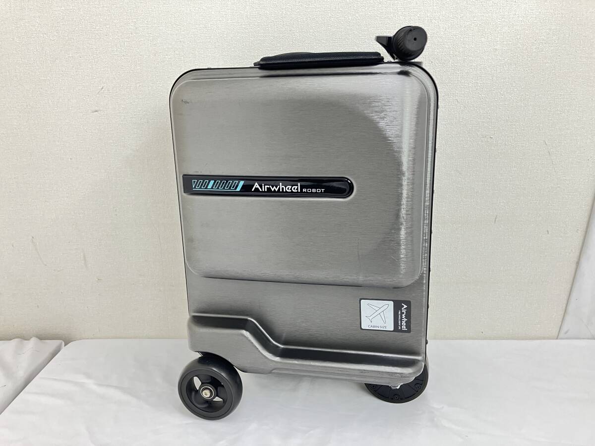 【充電器欠品】Airwheel ROBOT SE3MiniT 電動スーツケース キャリーケース ブラック バッテリー付属 動作未確認 ジャンク 中古品【IE6】(k)