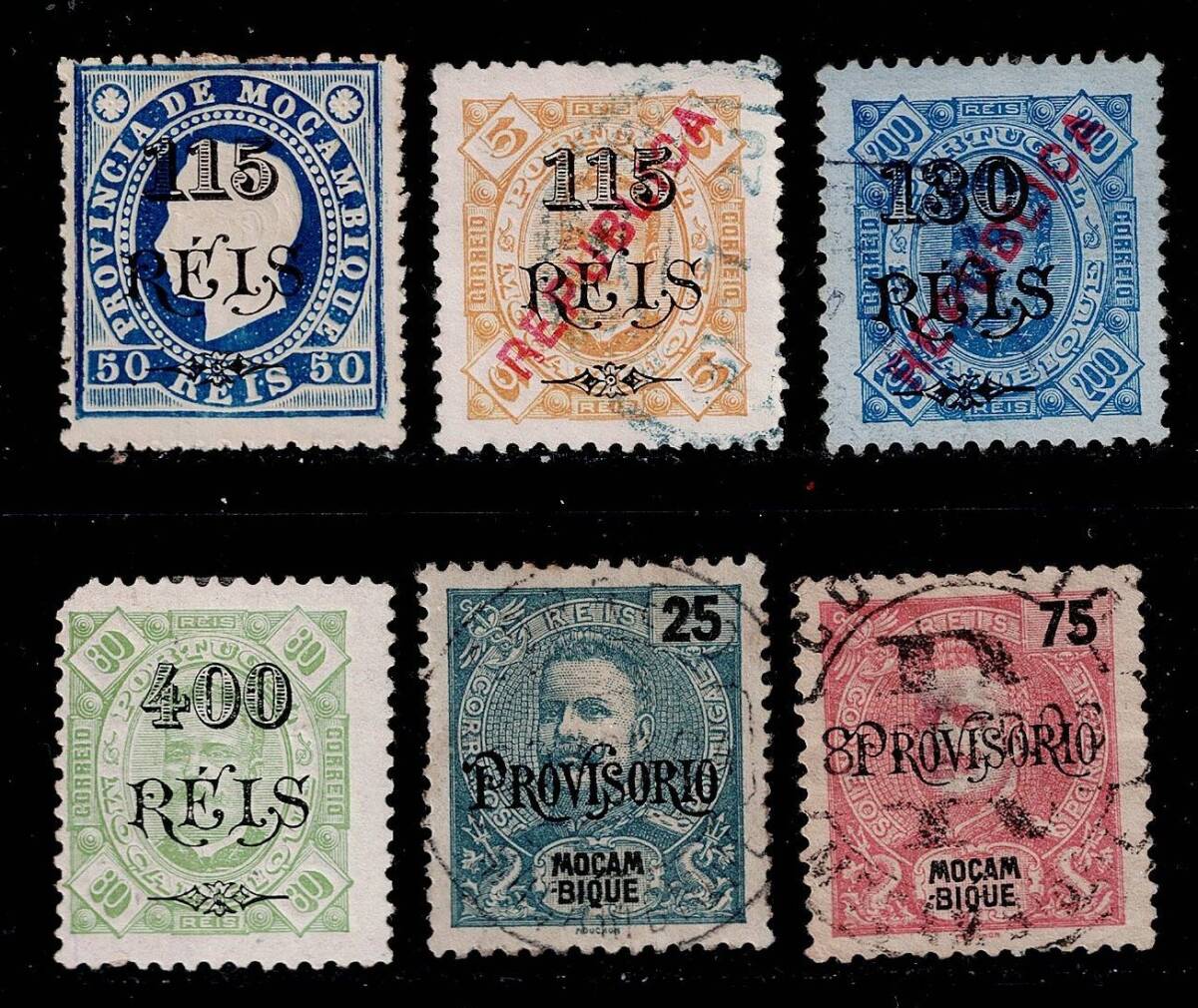 ★ポルトガル領・モザンビーク　1902年　加刷　6種
