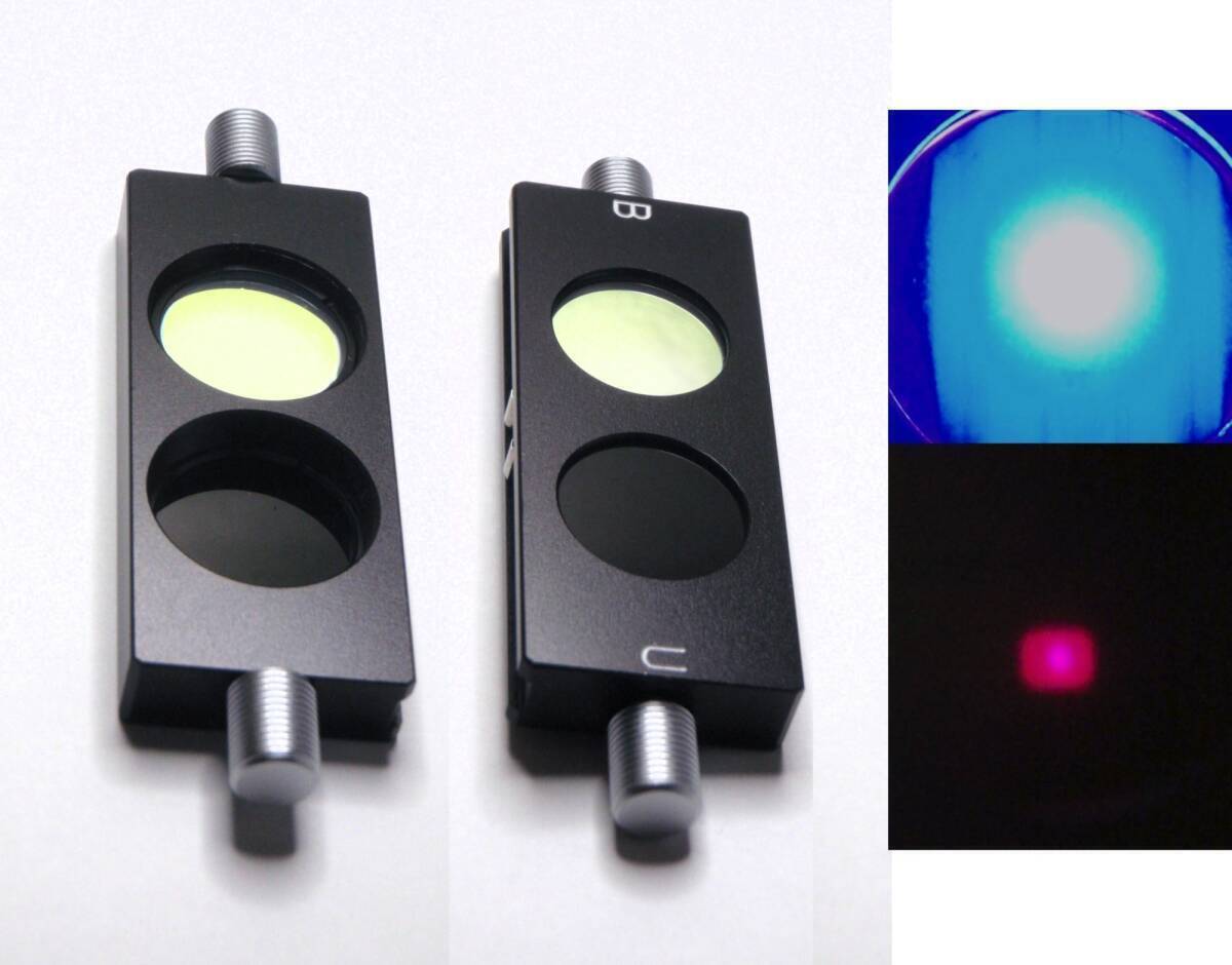 [JN310714Eq]●メーカー不明蛍光顕微鏡用フィルタースライダー。[ＢＵ]１点。たぶんOlympus製？。USED【匿名配送】