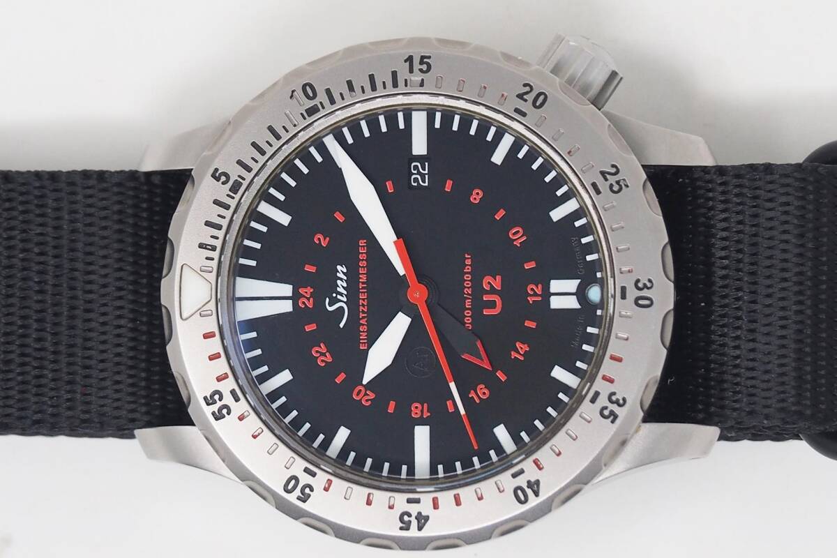 Sinn U2 EZM5 Einsatzzeitmesser 1020 ジン Uボートスチール ミッションタイマー