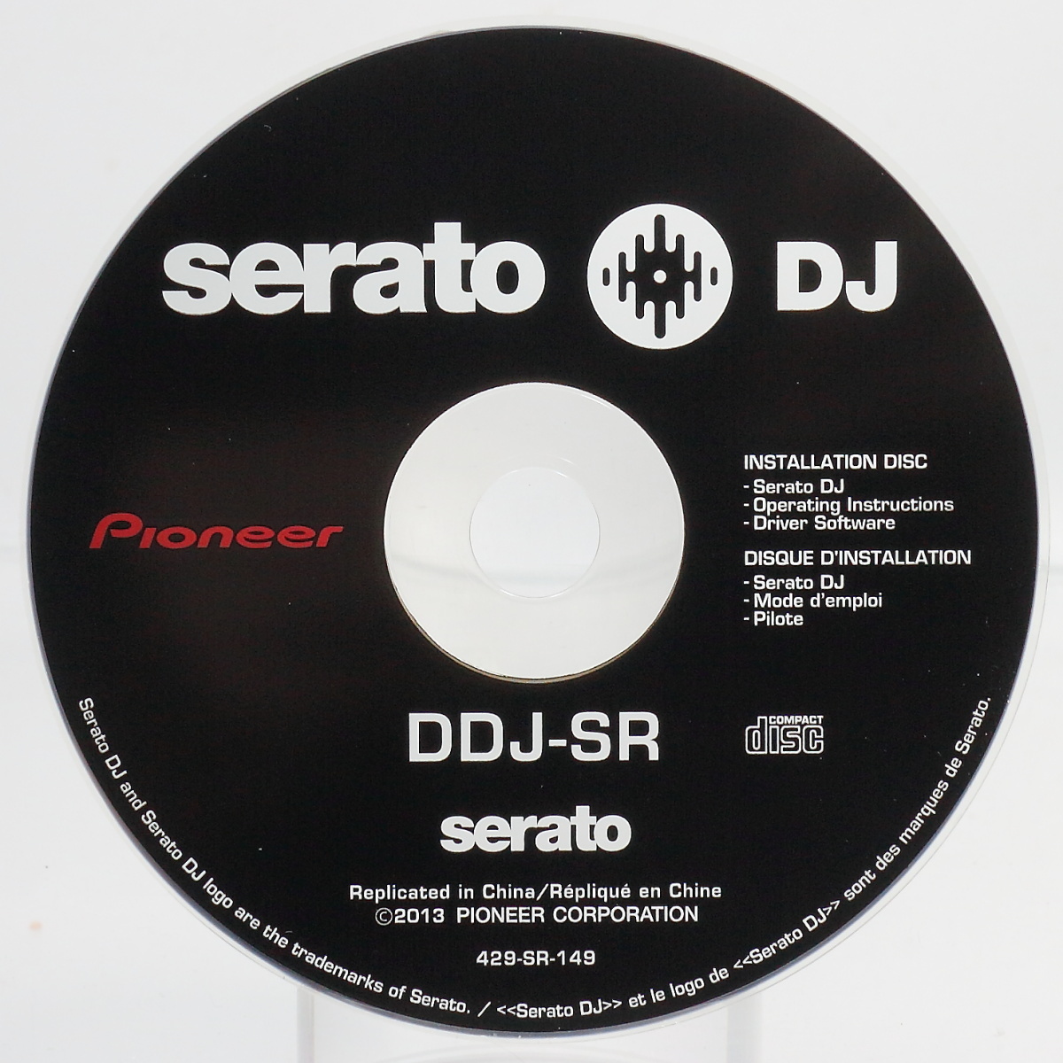 Pioneer/パイオニア CD-ROM serato DJ DDJ-SR / ディスク読込確認済