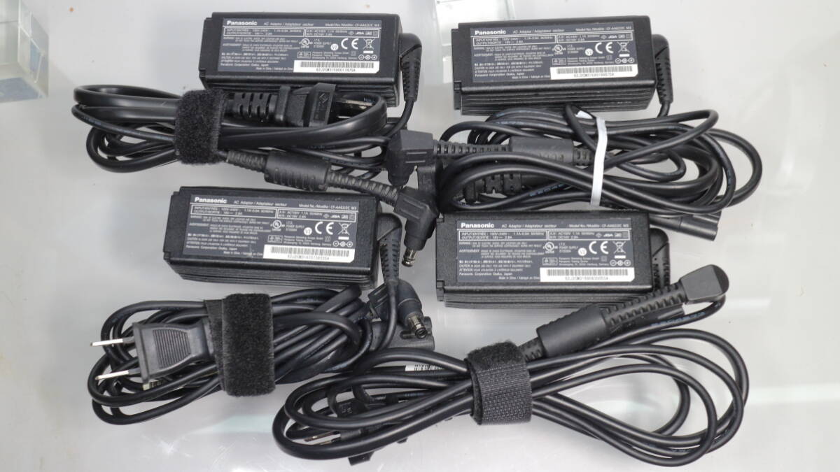 Panasonic 純正ACアダプタ CF-AA62J2C M3 4個セット/Let’s note CF-AX・MX・RZ用/16V 2.8A/電源コード付