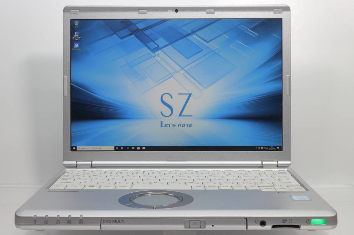 Panasonic Let’s note SZ6 CF-SZ6GD6LC/累積使用時間1540H/Core i3-7100U/4GBメモリ/SSD256GB/DVD/12.1TFT WUXGA/Windows10 Pro #0501