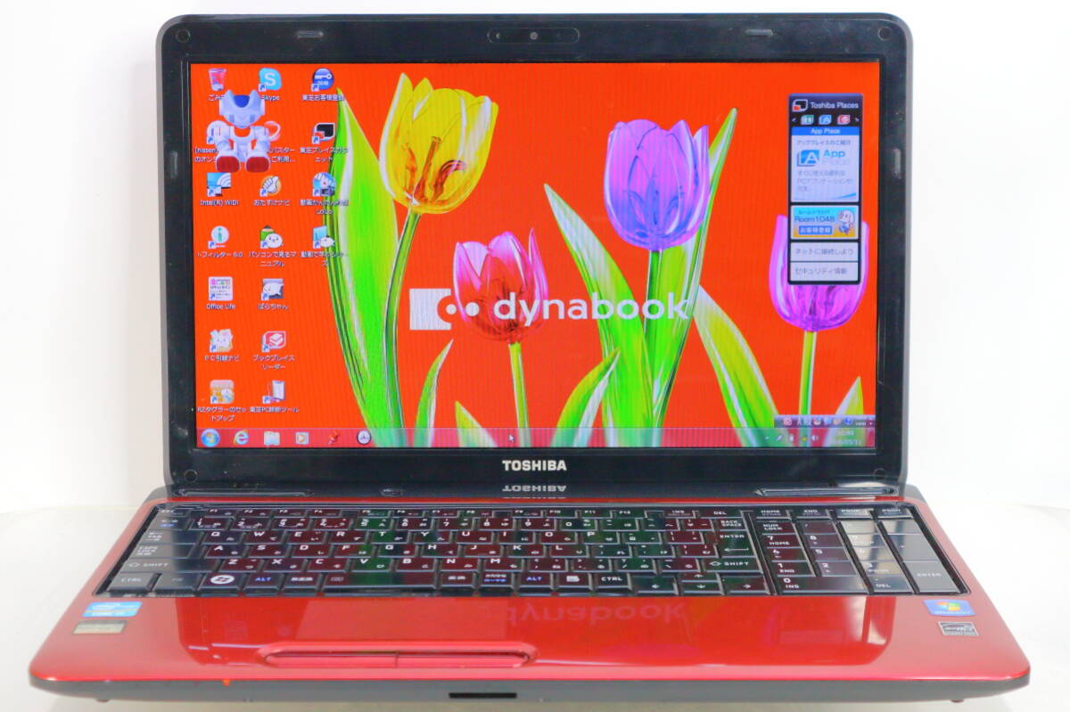 東芝 dynabook T451/57DR/Core i7-2670QM(4コア/2.20GHz)/8GBメモリ/HDD750GB/ブルーレイ/15.6TFT/Windows7 Home Premium 64 ビット #0511