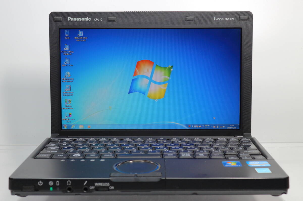 Panasonic Let’s note J10 CF-J10CWHDS/10.1インチTFT/Core i5-2520M/8GBメモリ/HDD320GB/Windows7 Professional リカバリ領域有 #0529