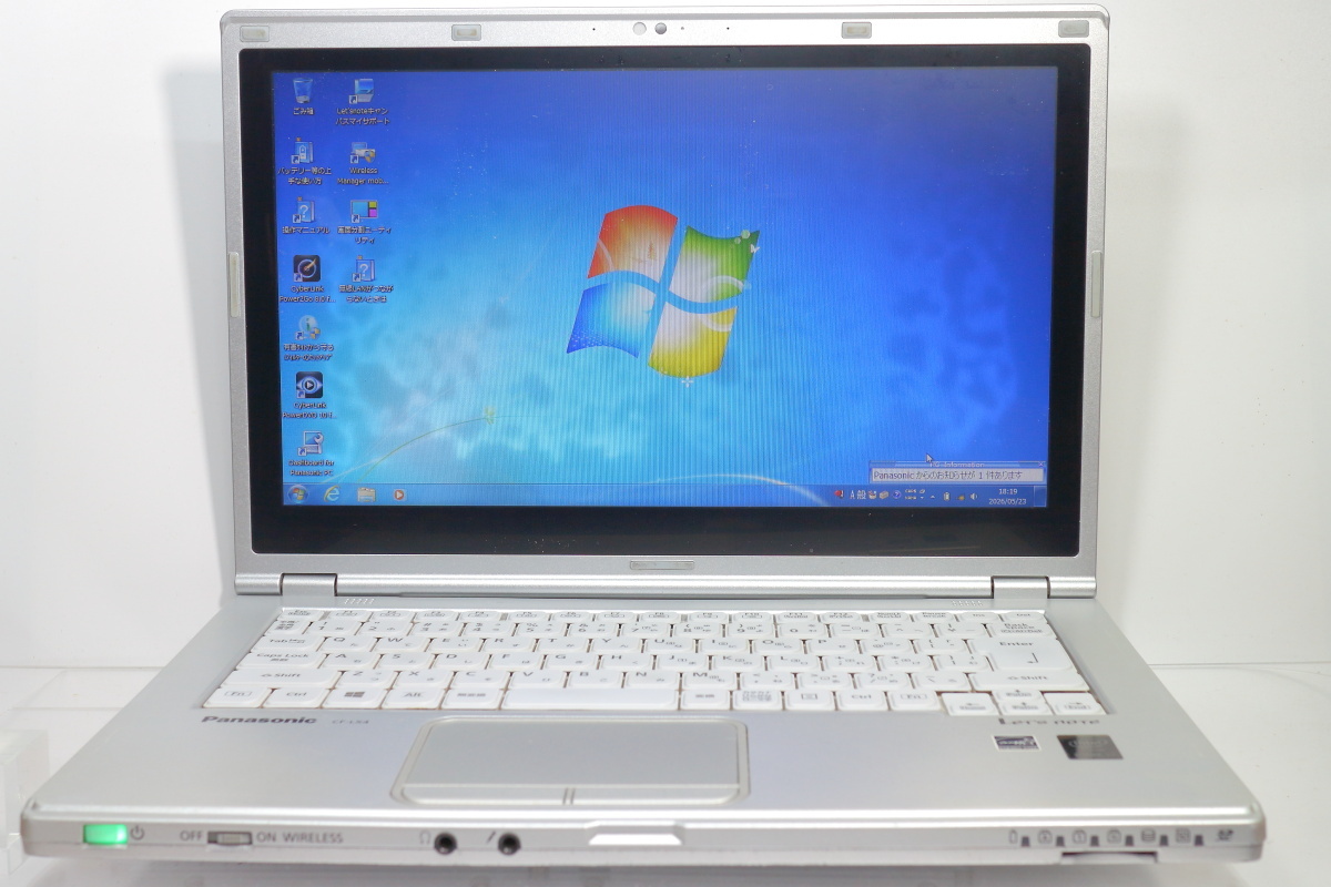 Panasonic Let's note LX4 CF-LX4J27TC/Core i7-5500U/8GBメモリ/HDD500GB/DVD/14型HDタッチパネル液晶難有/Windows7 リカバリ領域有 #0523