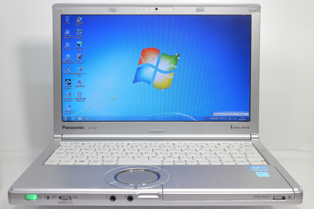 Panasonic Let’s note SX2 CF-SX2BD6TC/Core i7-3540M vPro/8GBメモリ/HDD640GB/DVDマルチ/12.1TFT HD+/Windows7 リカバリ領域有 #0528