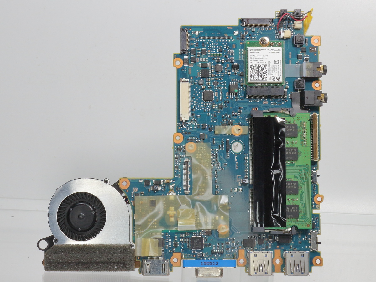 Panasonic CF-SX3 マザーボード CF-SX3J32CS / Core i5-4300U / 累積使用時間 7940時間 / 無線LANカード付 メモリ4GB / BIOS起動確認済