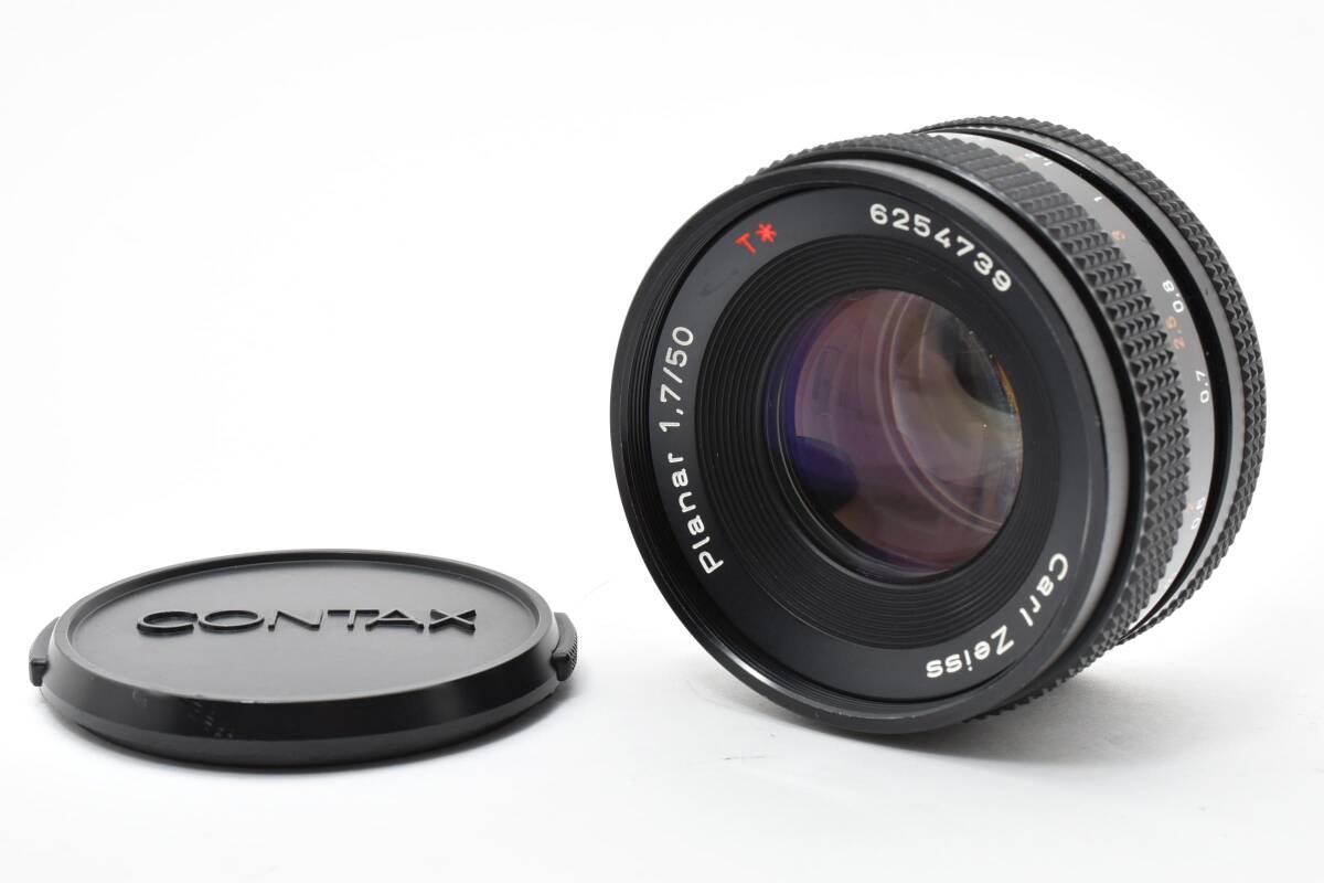 【極美品】CONTAX コンタックス Carl Zeiss Planar 50mm F1.7 T* AEJ【動作確認済】#2863430