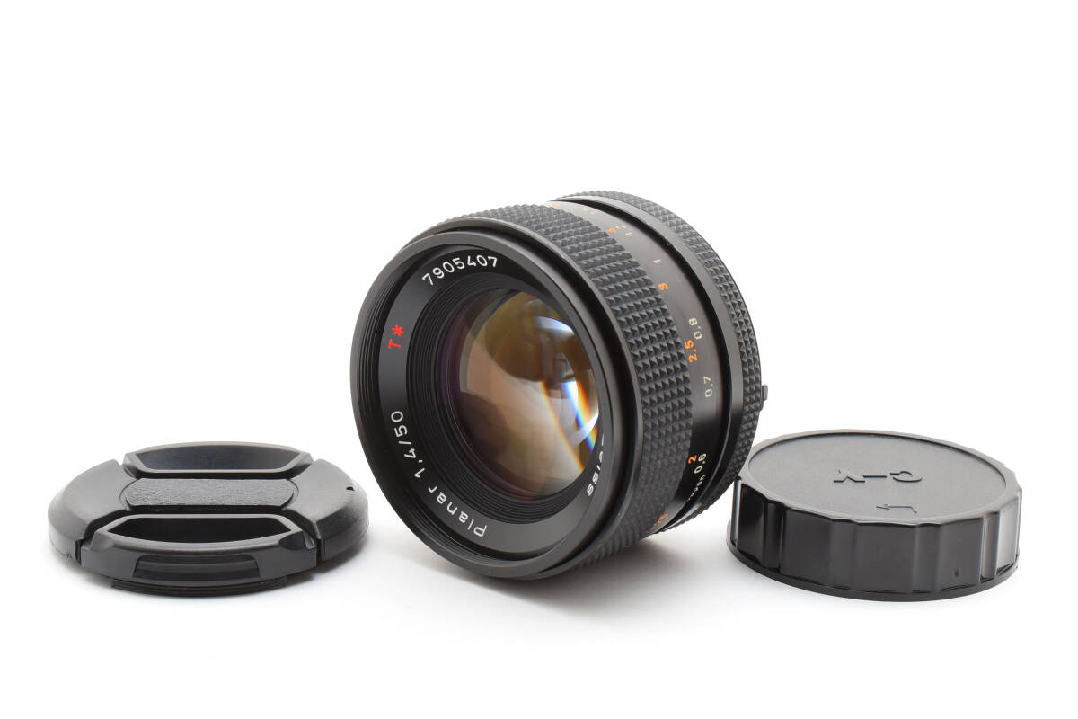 【美品】CONTAX コンタックス Carl Zeiss Planar 50mm F1.4 T* MMJ レンズ【動作確認済】#2877586