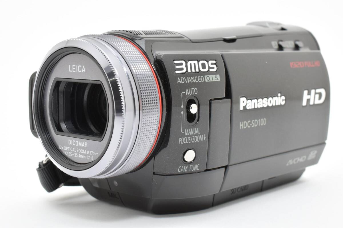 【美品】Panasonic パナソニック HDC-SD100 デジタルハイビジョンビデオカメラ【動作確認済】#2884185