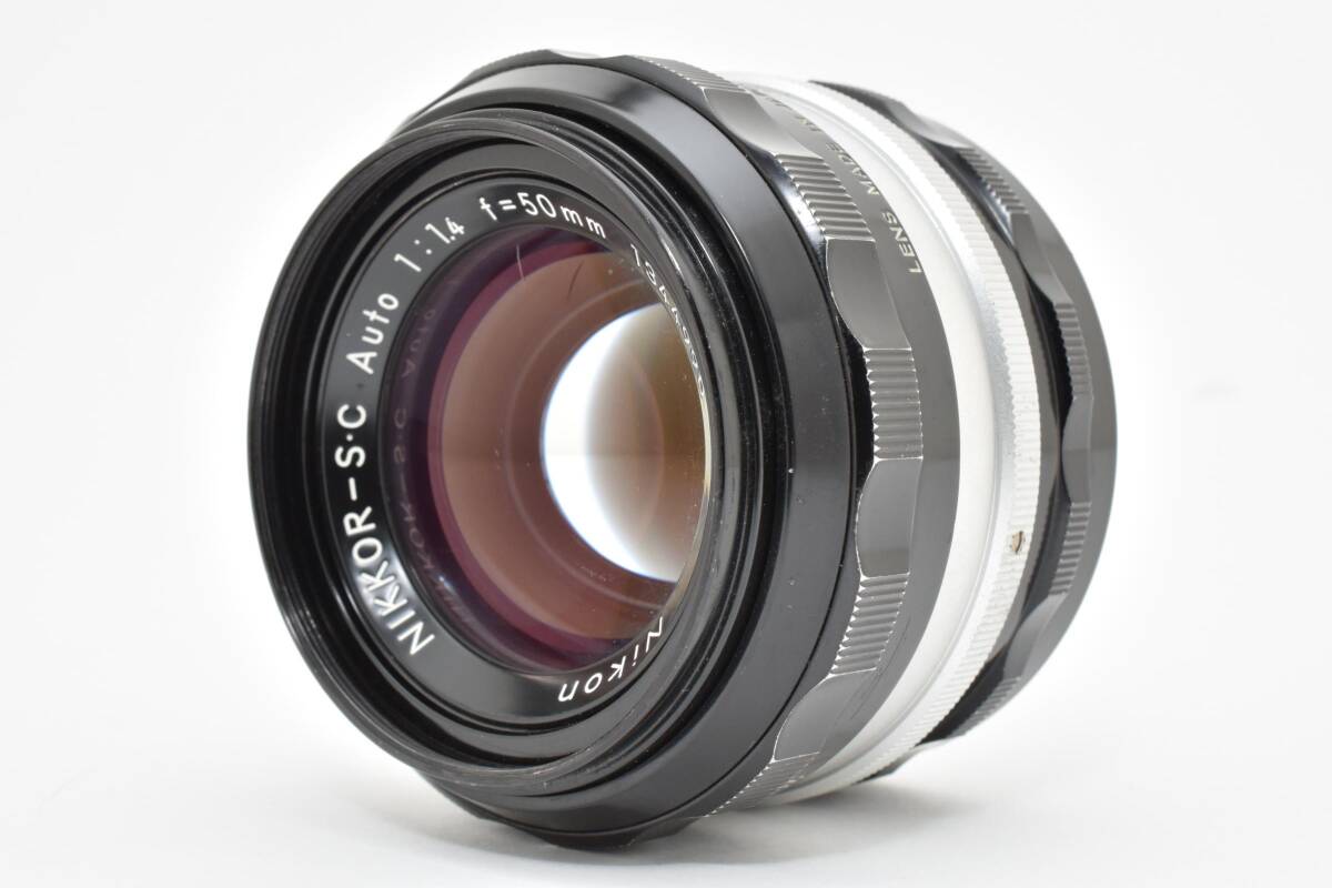 【美品】Nikon NIKKOR-S・C Auto 50mm F1.4 ニコン 単焦点 レンズ【動作確認済】#2884188