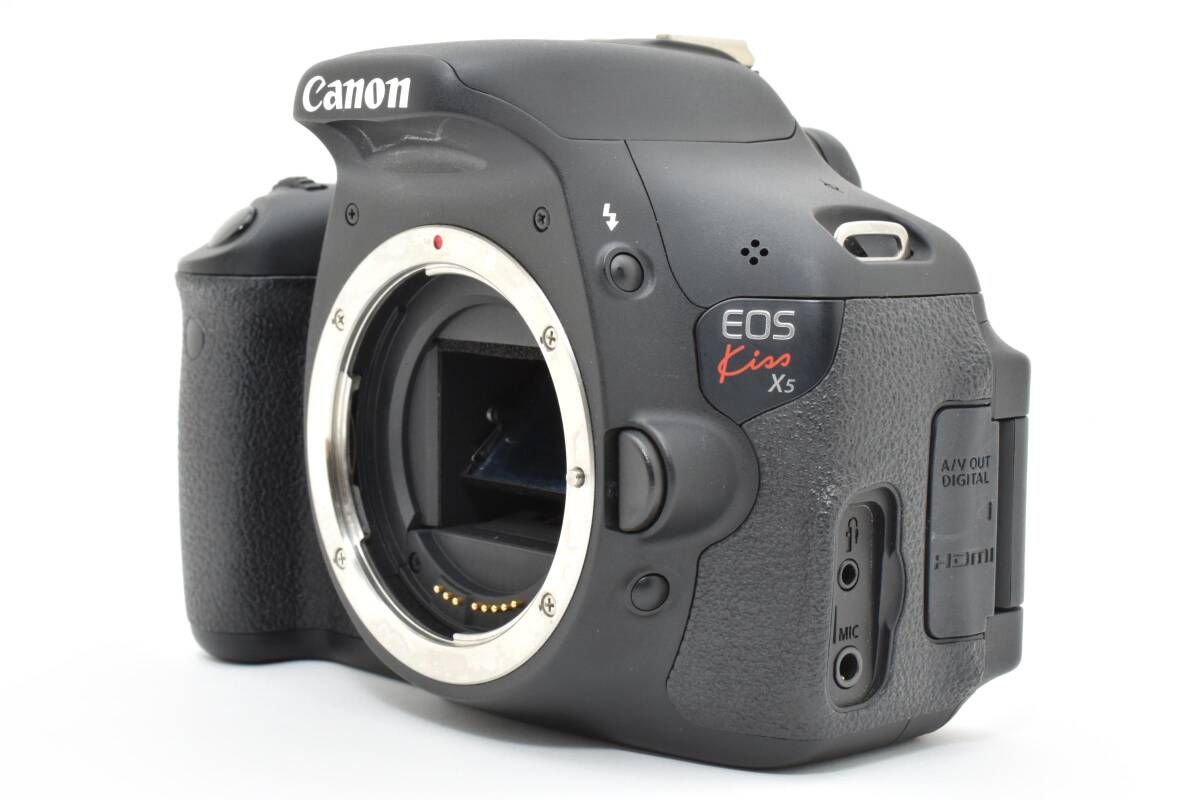 【美品】キャノン Canon EOS Kiss X5 ボディ デジタル一眼カメラ ★シャッター回数2,601回★【動作確認済】#2884216