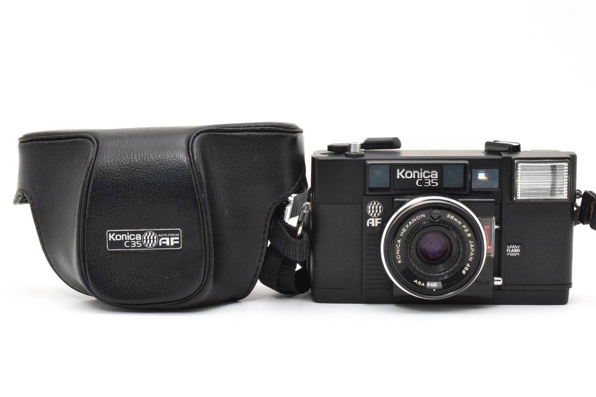 【実用品】コンデジ KONICA C35 フィルムカメラ【動作確認済】#2893188