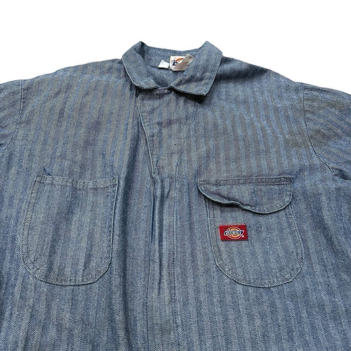 TALON ジッパー 80s 90s Dickies ヘリンボーン デニム オールインワン つなぎ ビンテージ ディッキーズ ワーク ペインター オーバーオール 