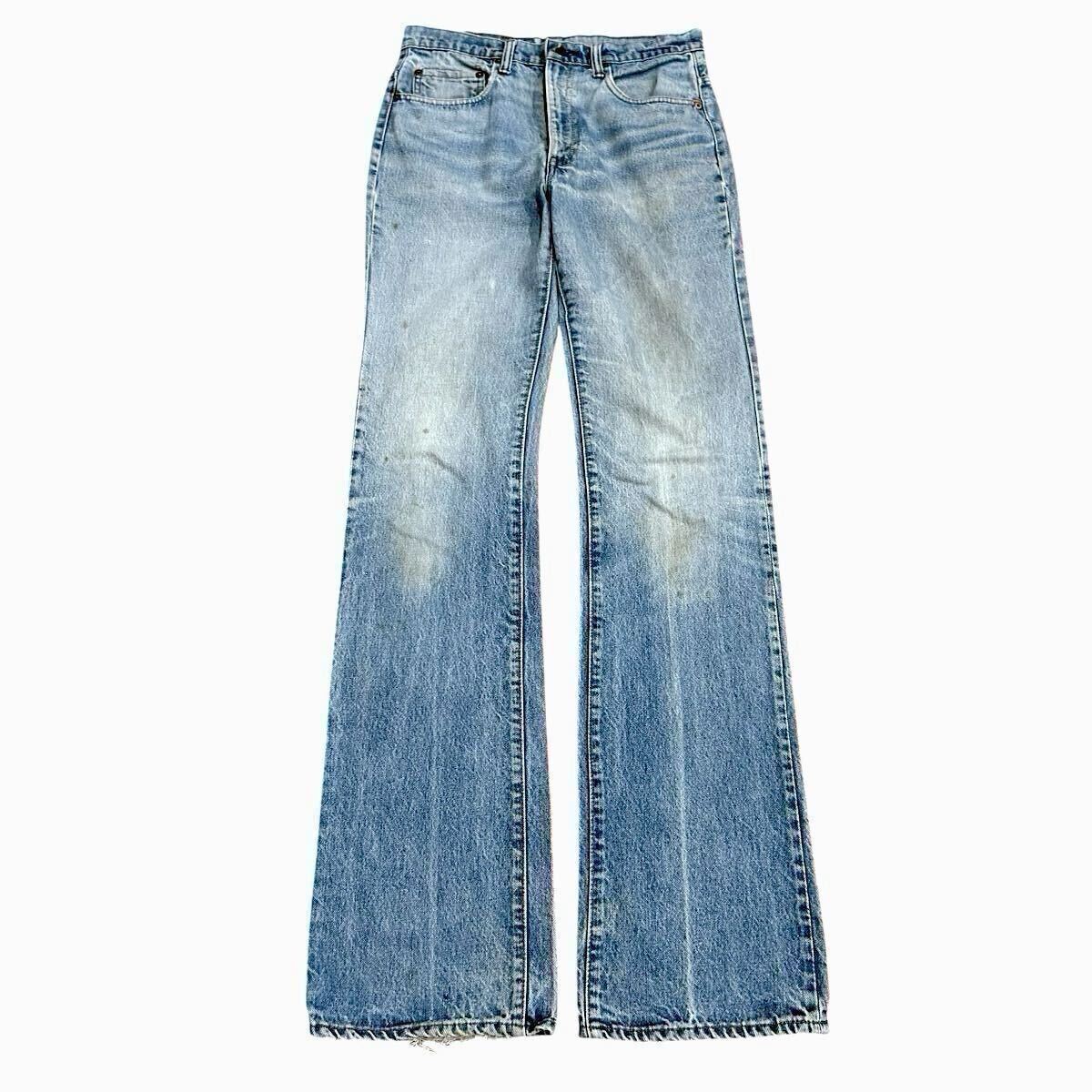 1982年製 LEVI'S 517 0217 黒カン 42TALON ジッパー W32 ブーツカット ビンテージ オリジナル 80s 赤タブ e / リーバイス 501 646 70s 90s