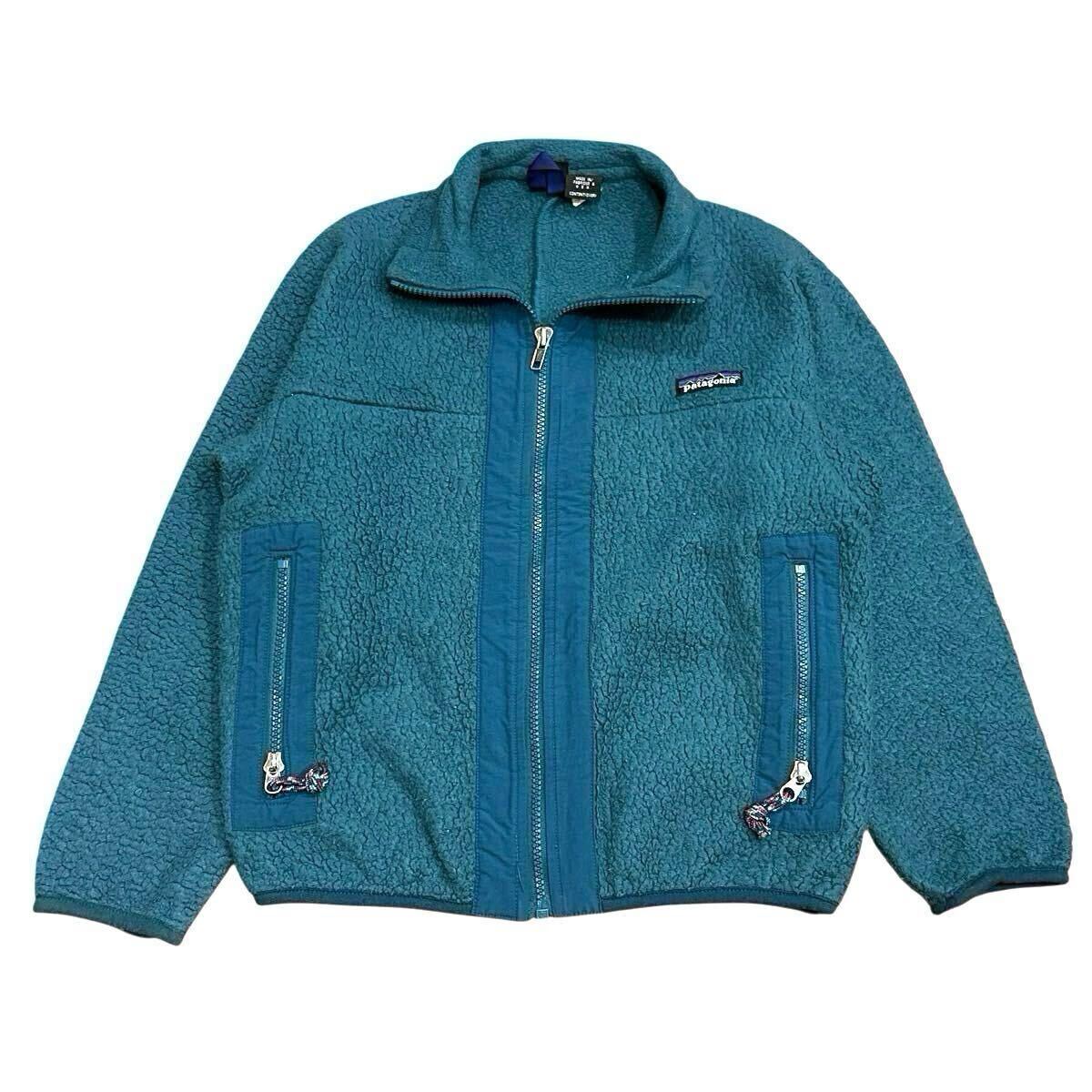 90s Patagonia レトロX パイルボア フリースジャケット KIDS キッズ USA製 初期モデル Retro-X ビンテージ パタゴニア 90年代 フルジップ