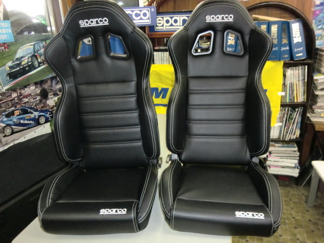 SPARCO JAPAN スパルコ R100J SKY リクライングバケットシート 2脚セット 黒／合皮 お取り寄せ品 国内正規品＆メーカー直送