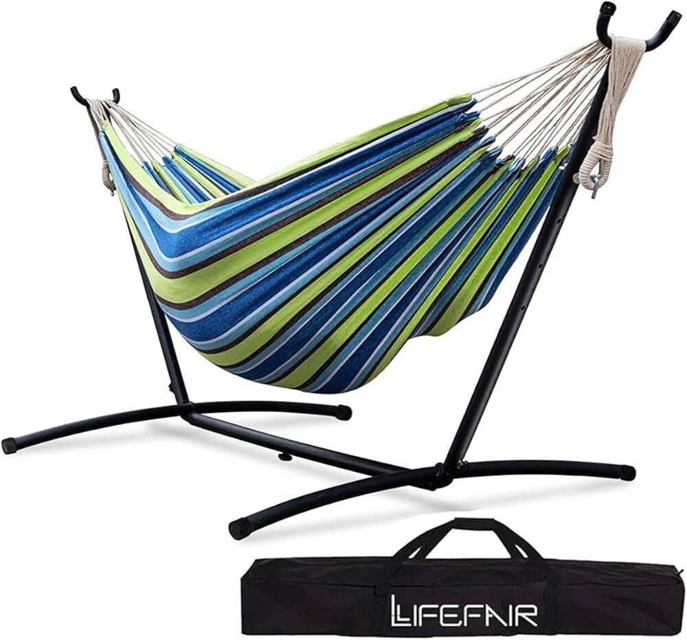 1円〜 自立式ハンモック スタンドセット ダブルサイズ LifeFair 耐荷重300kg アウトドア キャンプ 【MY0520】