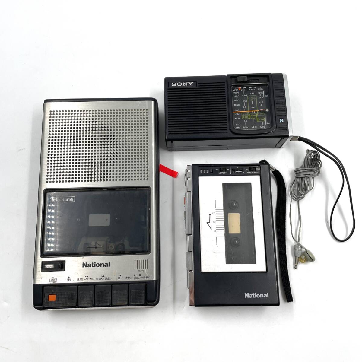 【現状品】ナショナル RQ-2765 RQ-337 / SONY TR-4400 他 カセットプレーヤー ラジオ まとめ セット 動作未確認 ジャンク 【NK052501】
