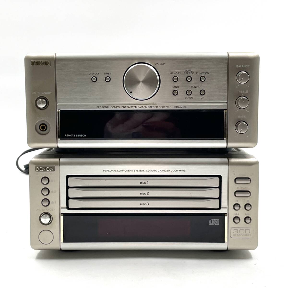 【1円〜】DENON デノン CDコンポ UD-M10E 3CDチェンジャー / チューナー 現状品 ジャンク 電源入らず 部品取りに
