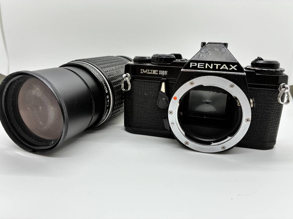 40#55★訳あり大特価★PENTAX ME Super ボディ SMC PENTAX-M ZOOM 80-200mm F4.5 #355