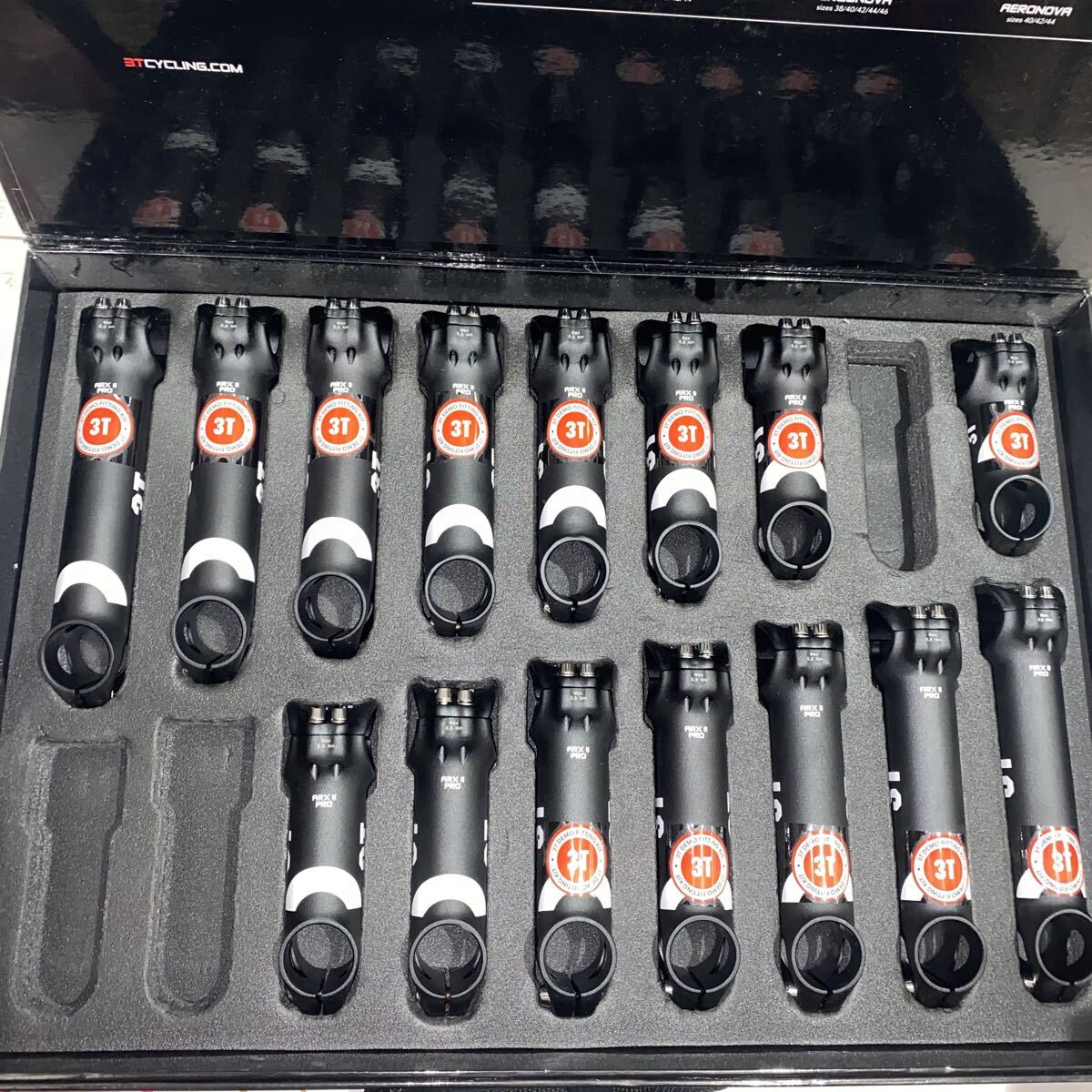 ★格安スタート★未使用★レア★3T DEMO FITTING KIT 3T ARX Ⅱ PROステム 15個セット バー径31.8mm コラムOS 長さ70〜150mm 角度6°/17°