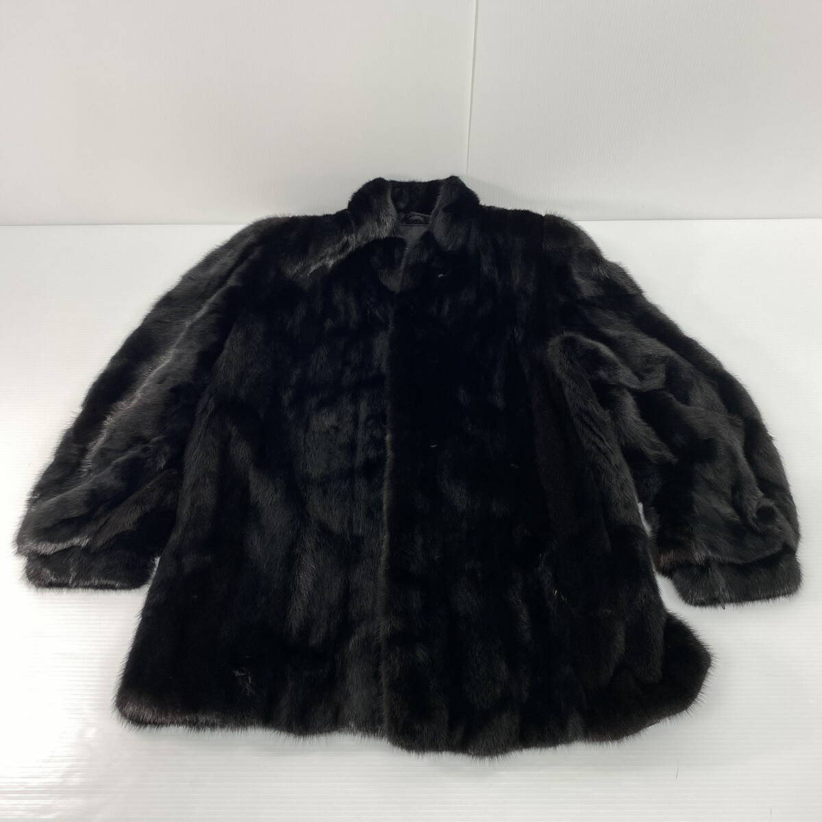 2604B1118 Mi Fucell SAGAMINK サガミンク ミンクコート 黒 サイズ11
