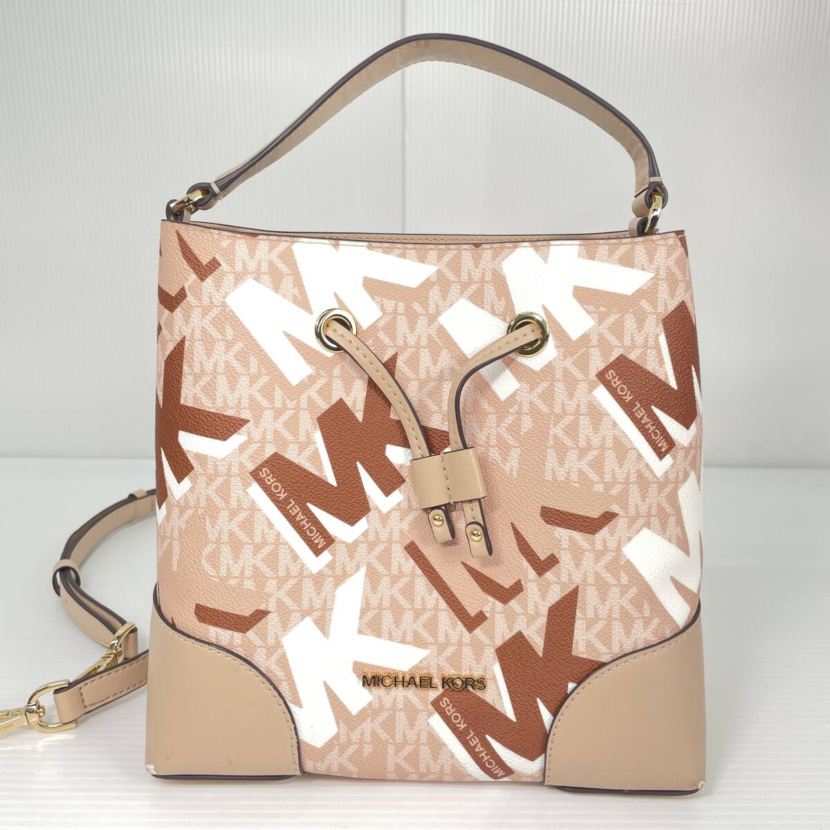 2604B0806 MICHAEL KORS マイケルコース MKロゴ総柄 2way ショルダーバッグ ハンドバッグ