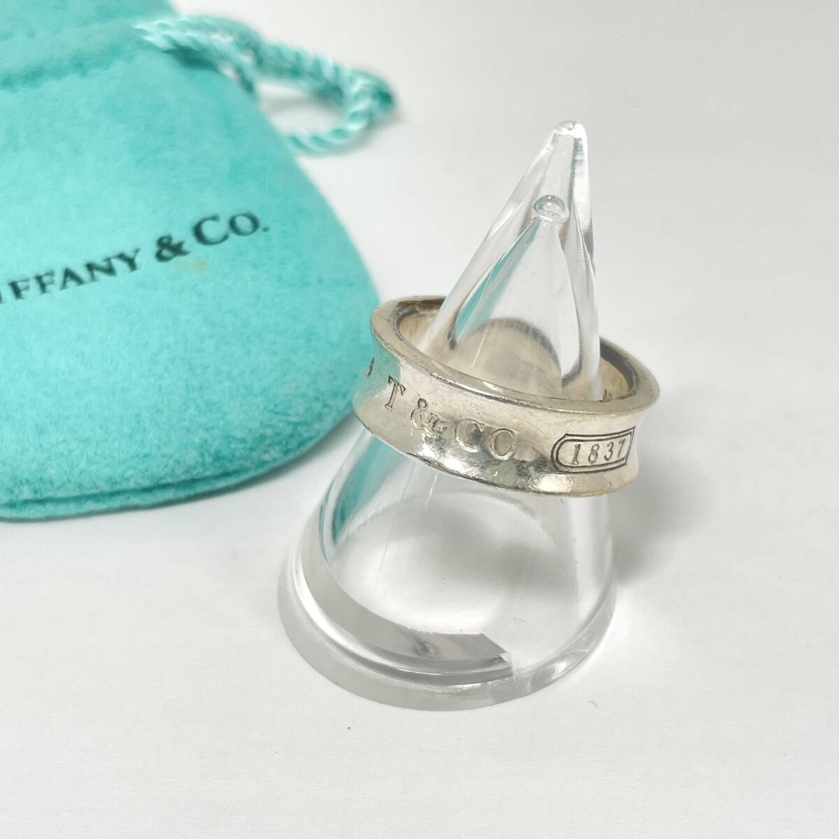 2604B0815 TIFFANY&Co. ティファニー ナローリング 重量約8.2g 925刻印有
