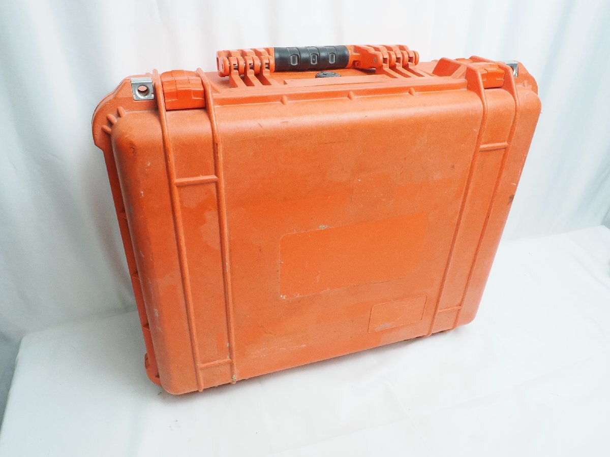 PELICAN ペリカン 1550 CASE ハードケース カラー:オレンジ 外寸サイズ:525×437×213(ｍm) ※色褪せあり [4F-66249]
