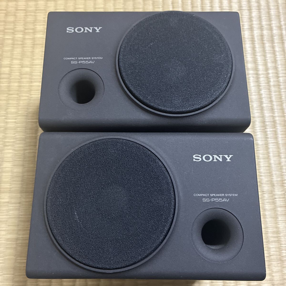 SONY ソニー ペアスピーカー　 SS-P55AV ブラック　動作未確認