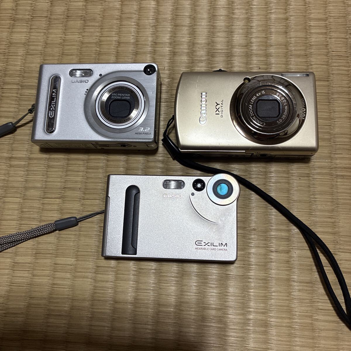 デジタルカメラ コンパクトデジタルカメラ CASIO EXILIM Canon IXY 3点まとめ　ケース付き