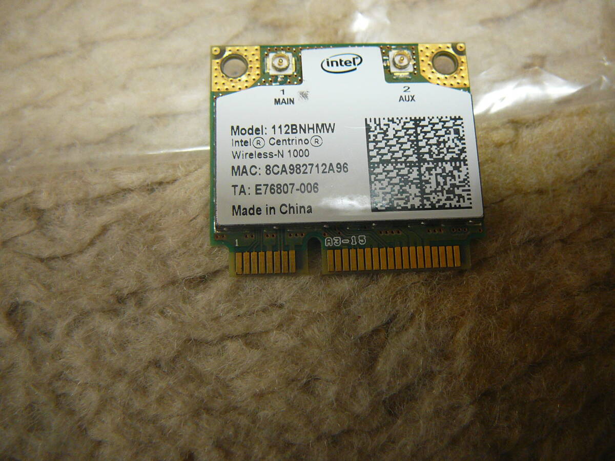 ★☆Intel Wireless-N 1000 PCIe Mini half 無線LANカード 112BNHMW 送料無料☆★