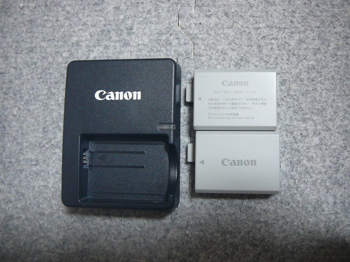 ★☆キヤノン純正 CANON 充電器 LC-E5＋バッテリー LP-E5×2個 送料無料☆★