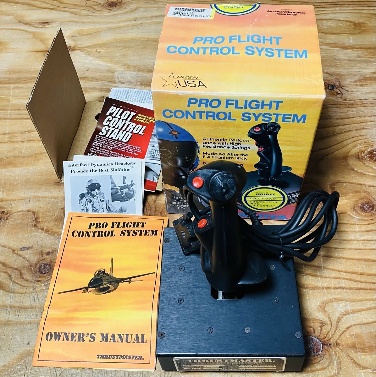 THRUSTMASTER PRO FLIGHT CONTROL SYSTEM ジョイスティック USA製 スラストマスタージョイスティック　MSフライトシュミレーター用