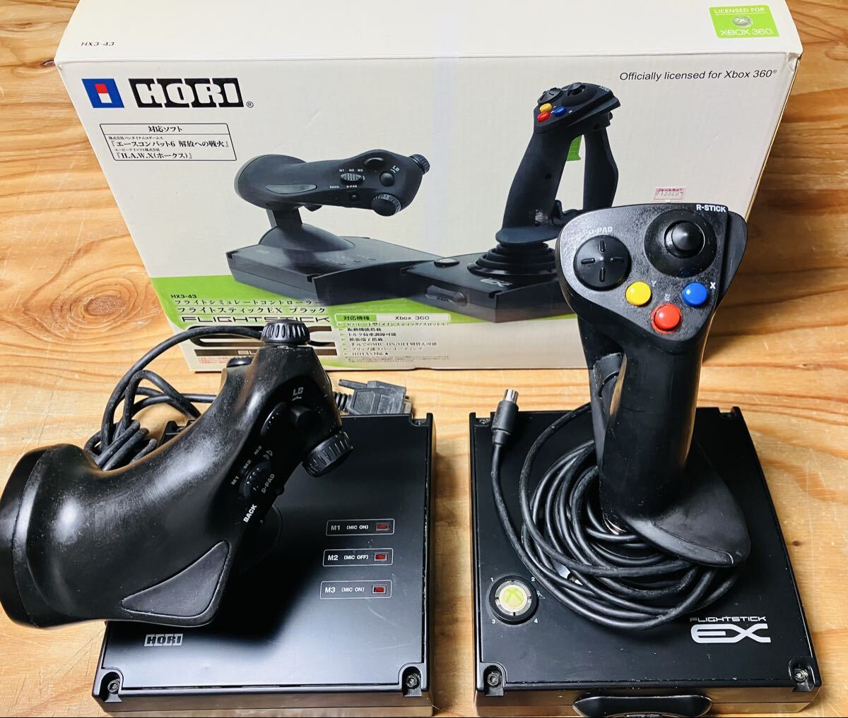 XBOX360 フライトスティックEX ブラック ホリ HX3-43