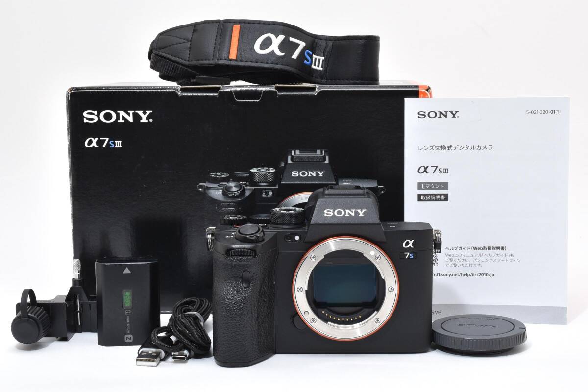 ショット数 3652回 元箱付 ★極上美品★ SONY ソニー α7S III ILCE-7SM3 ボディ ミラーレス一眼 カメラ フルサイズ Eマウント (5533)