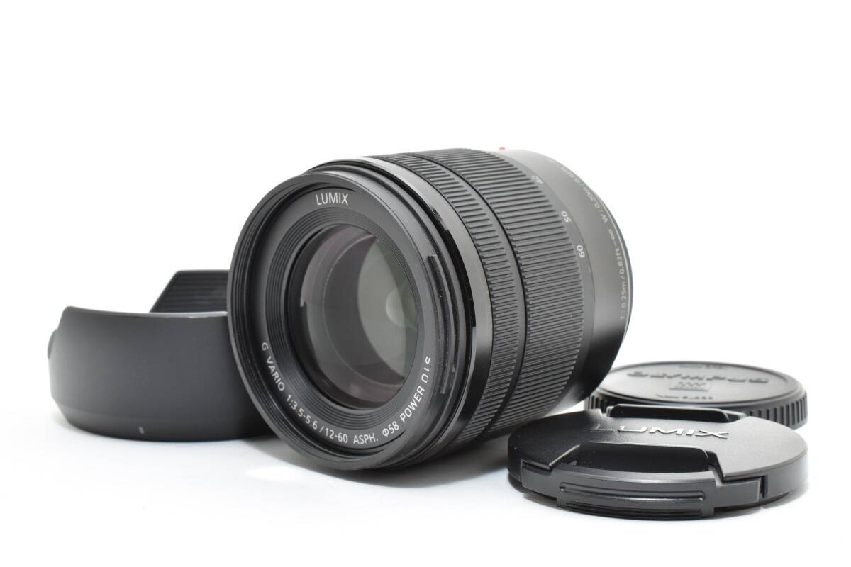 フード付 ★極上美品★ Panasonic パナソニック LUMIX G VARIO 12-60mm F3.5-5.6 ASPH. POWER O.I.S. H-FS12060 (5540)