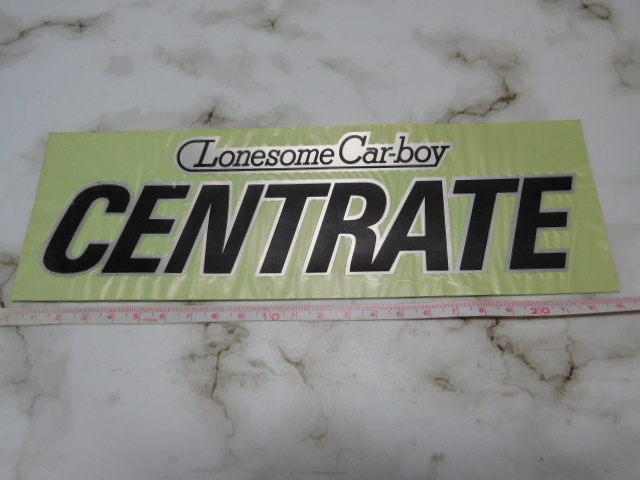 希少レア新品在庫品・ロンサムカーボーイ・LonesomeCar-boy・CENTRATE・エンブレム型ステッカー・当時物・旧車・オーディオ・街道レーサー