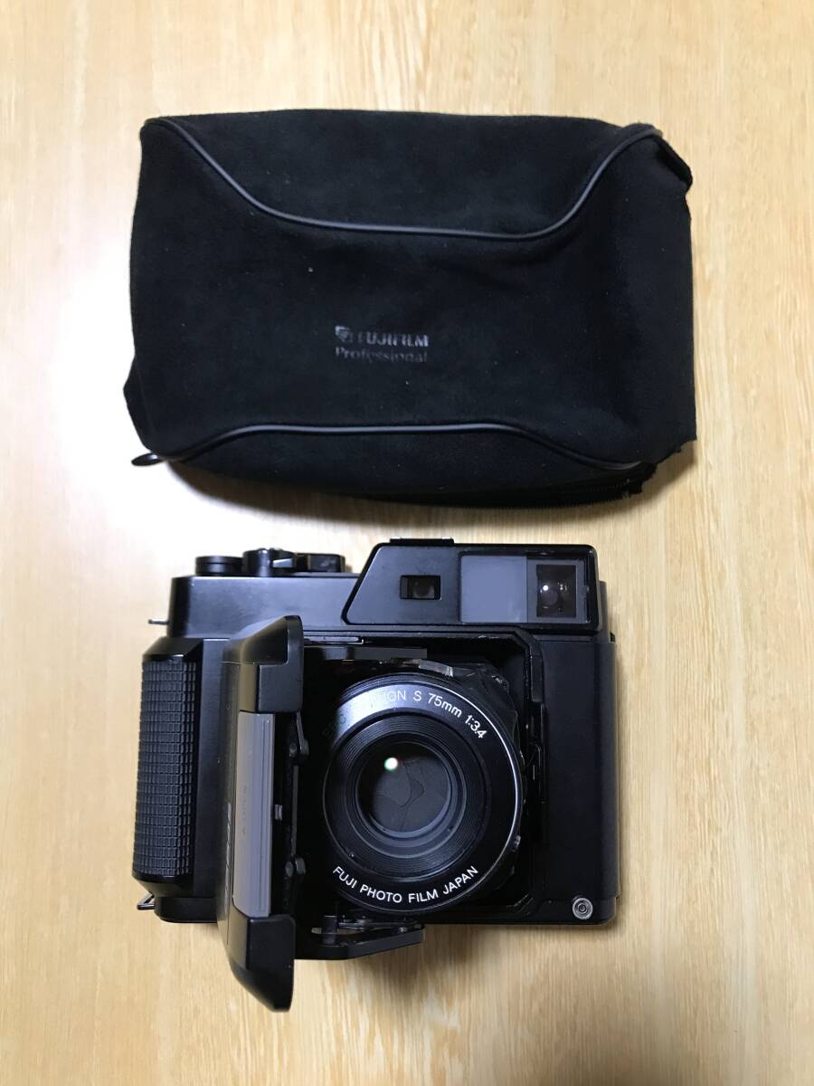 ★FUJICA GS645 Professional 6x4.5 Medium Format Film Camera フジカ 中判 フィルムカメラ + EBC FUJINON S 75mm F3.4 Lens★#186