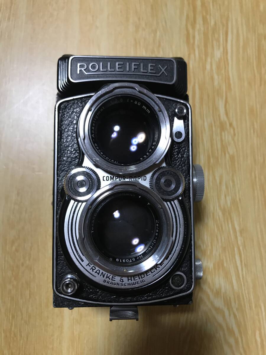 ★Rolleiflex ローライフレックス TLR Film Camera 二眼レフ フィルムカメラ w/ Zeiss-Opton Tessar 80mm F2.8 Lens ★#200