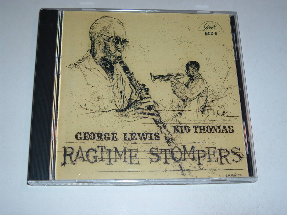 ディキシーランドジャズ★GEORGE LEWIS KID THOMAS/RAGTIME STOMPERS★61年★リマスター盤