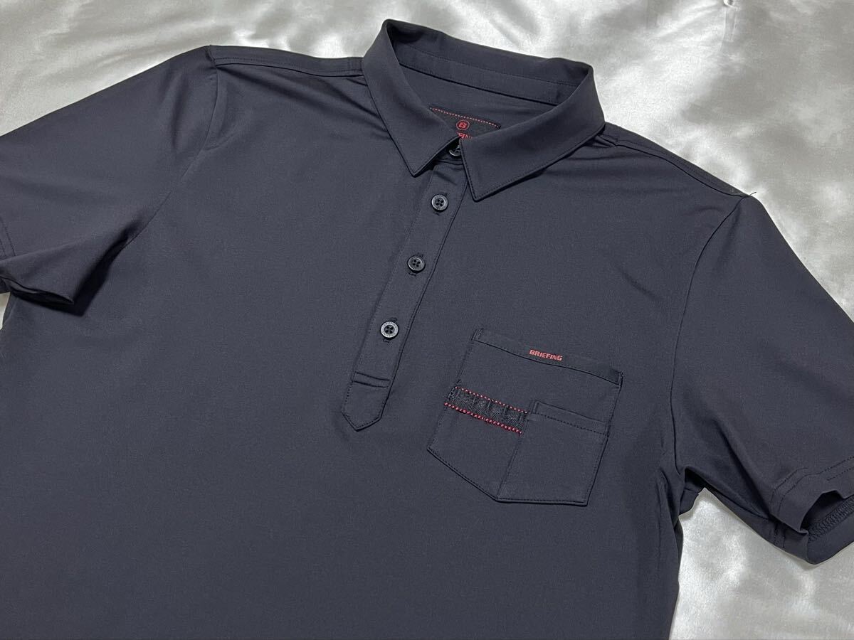 美品 正規品 BRIEFING GOLF ブリーフィング ゴルフ 半袖シャツ 半袖ポロシャツ ブラック S