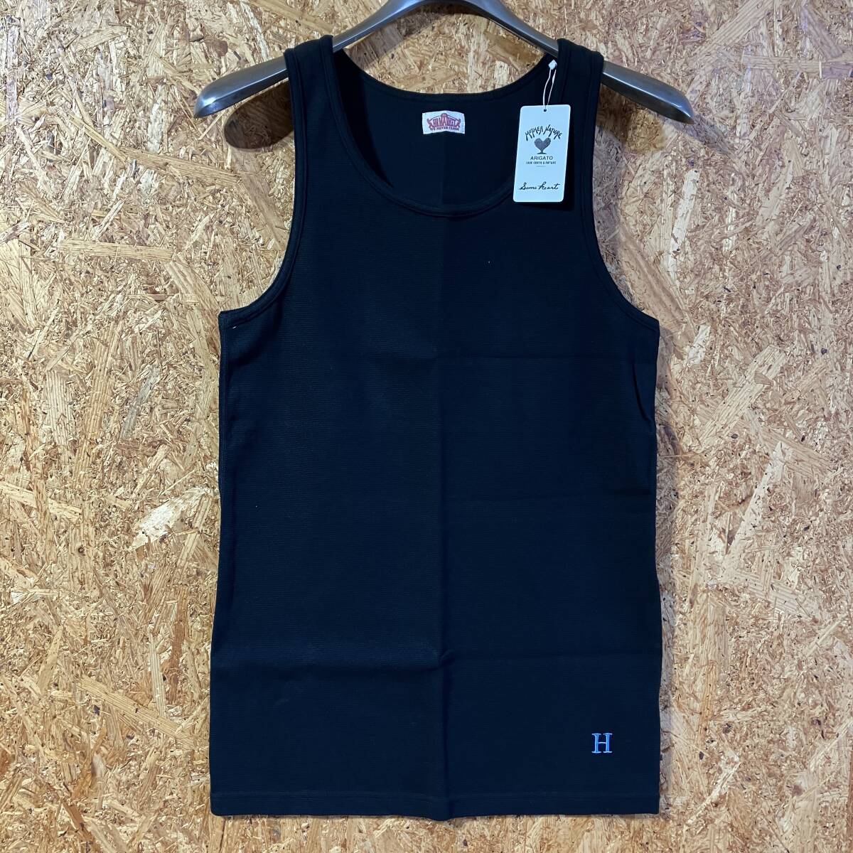 HOLLYWOOD RANCH MARKET ストレッチフライス タンクトップ ブラック 4 XL HRM 聖林公司
